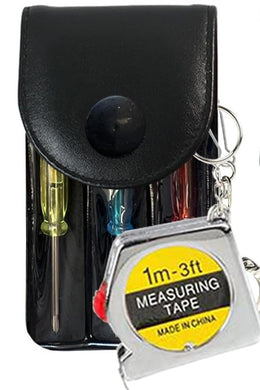 Mini Screwdriver Set & Tape Measure Keychain