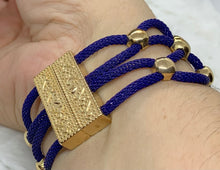 Blue Mesh Magnetic Bracelet